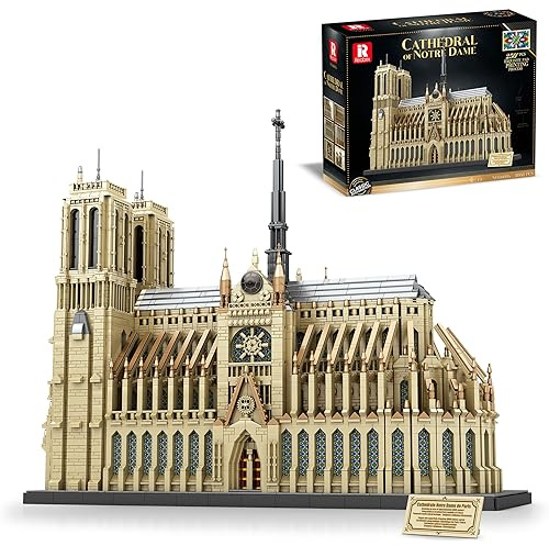 FigureArt 66016 Notre Dame de Paris Klemmbausteine Modell Bausatz, 8868 Teile Modellbausatz Architecture Modell für Erwachsene (Originalverpackung)