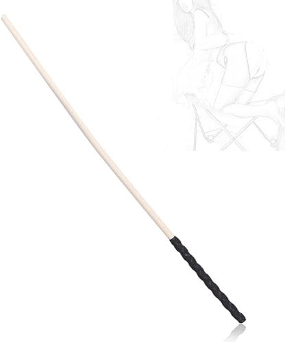 LYCREW Gerten Flogger Hart Holz Peitsche Rattanstränge Reitgerten 60 cm Flirten Peitschen Erotik Fetisch Spanking Rollenspiel Sklave SM Bondage BDSM Sex Spielzeug Für Frauen Und Männer,Black