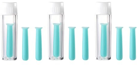 TOPJINZHIONE 6 Pcs Silicone Contact Lens Inserter Contact Lenes Suction Holder Contact Lens Remover Tool with Storage Case for Family Travel