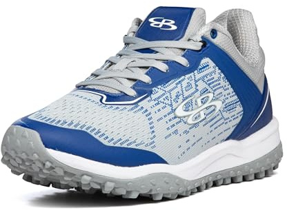 Boombah Viper Pureknit Women's Turf Smoke Gray/Royal/White/Gray - Size 8