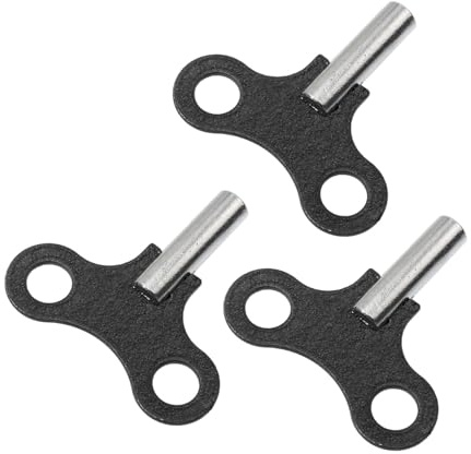 Warmhm Chiave di Carica per Orologio 3 Pezzi in Metallo Resistente Set Compatto per Uso Domestico Accessori per Orologi Antichi Strumenti Pratici per Riparazione e Avvolgimento