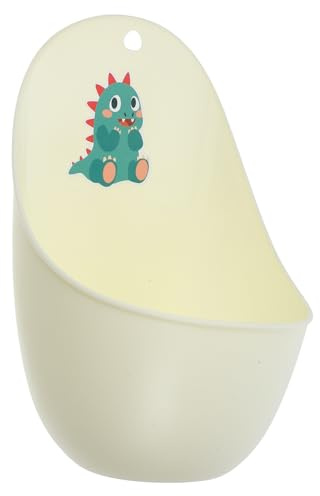 LIFKOME Vasino in Pp per Ragazzi da Parete Motivo Cartone Animato Beige Facile da Pulire Funzione di Monitoraggio Salute per Bagno Bambini e Neonati