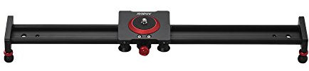 Andoer Rail de Stabilisateur Vidéo Slider Dolly de Glisseur de Voie d'Appareil-Photo Alliage d'Aluminium pour Photographie de Film Caméscope d'Appareil-Photo de DSLR, Chargez Jusqu'à 11lbs
