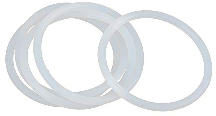sourcing map 5 Stück Silikon O-Ringe 60mm OD 52mm ID 4mm Breite Weiß | VMQ Dichtung für Kompressor Ventile Rohr Reparatur