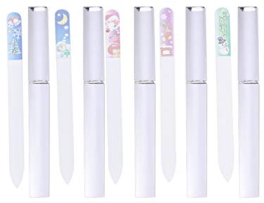 Minkissy Weihnachten Nagelfeilen 5pcs professionelle Nagelfeilen Mini-Nagelfeilen und Puffer gedruckt Schmirgelbretter