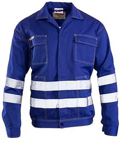 Brixton Reflektierende Arbeitsjacke, Berufsjacke, Montagejacke, Schutzjacke, Sicherheitsjacke (62, blau)
