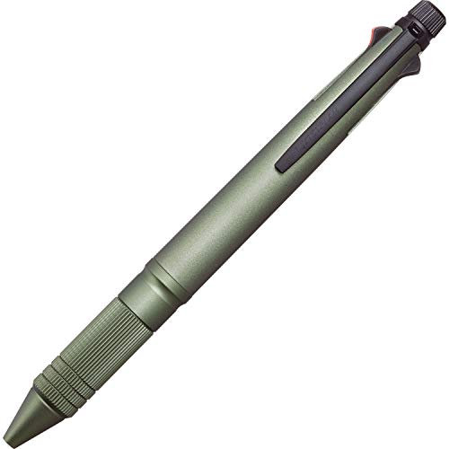 Uni Jetstream 4&1 Metal Edition 0.5mm Ballpoint Pen (Black, Red, Blue, Green) and Mechanical Pencil 0.5mm, Dark Green (MSXE52000A05.7) (MSXE5200A5.7) (MSXE5200A5.7)