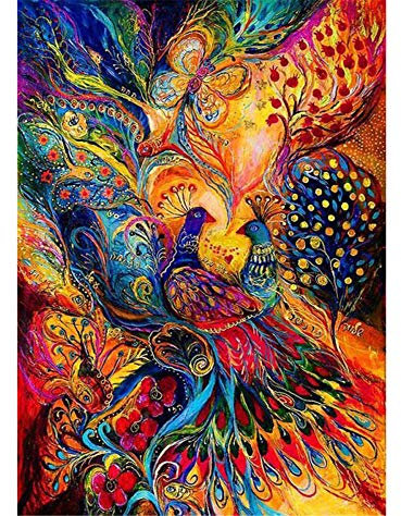 Yingxin34 Puzzle 4000 Teile Zwei Phönixe, Farbenfrohes Puzzle für Erwachsene und Kinder ab 14 Jahren Klassische Puzzles Geschicklichkeitsspiel für die ganze Familie-55.70x34.44 Zoll (141.5 x 87.5cm)