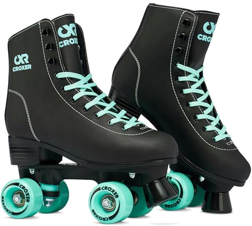 Croxer Rollschuhe Roller Skates Alessa (Black/Mint, 41(26,5cm))