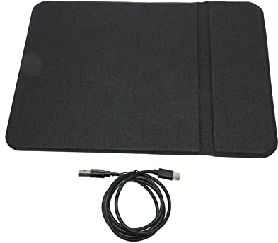 Annadue Wireless Charging Mouse Pad, 15W Fast Charging Mouse Mat for S6edge+ S7 S7 Edge S8 S9 S10 for OS X 8 8Puls X XS XSmax, Fast Qi Wireless Charger Mouse Mat for Office