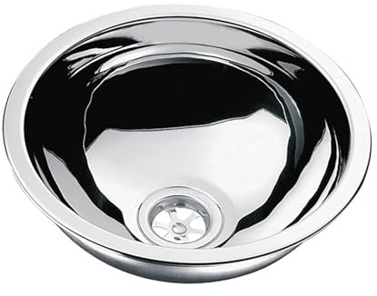 Camping Spüle rund 26cm Edelstahl Einbauspüle Spülbecken Wohnmobil Waschbecken