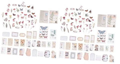 Operitacx 400pcs Floral Sticker Vintage Daisy Flowers Pet Scrapbooking Decorative Stickers