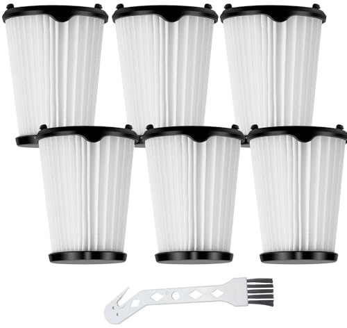 6 Pack Replacement VAF-1 Vacuum Filters Compatible With Electrolux Ergorapido Stick Vacuum Cleaner EHVS2510AW VS3510AR（Standard＆Pet Version) Part# EL65522 (6pack)
