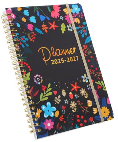 JEWEDECO Office Work Planner Mit Metall-spiralbindung Monatskalender Liniert Tragbares Notizbuch Für Tägliche Und Wöchentliche Planung Kompakt Für Büro Und Unterwegs