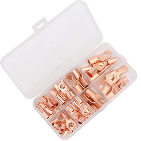 Copper Ring Lug Terminals Electrical Wire Cable Crimp Connector for Inverter Battery Automotive Applications