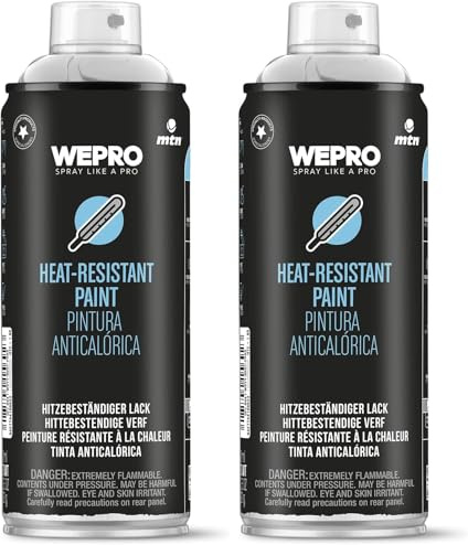 MTN PRO Alta Temperatura Plata 400ml (Paquete de 2)