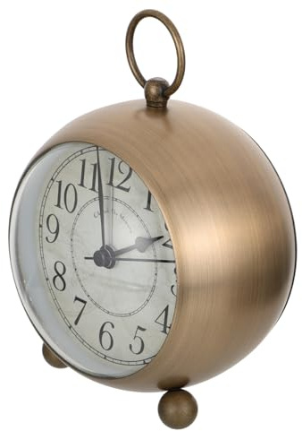 ABOOFAN Reloj Despertador Analógico Decorativo Reloj Silencioso para Dormitorio