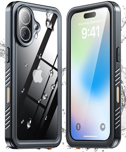 ANTSHARE Coque pour iPhone 17 Étanche Antichoc,360 degres Incassable Intégrale Case,IP68 Waterproof Antipoussière [avec Protection Camera+Écran] Coque Etanche iPhone 17(6.3)