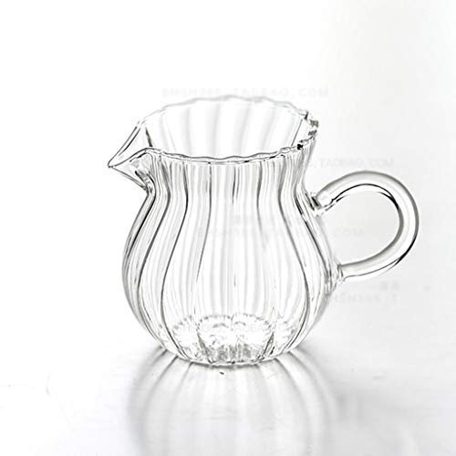 NYKK Salsera/Salsera térmica Glass Milk Jug, Jarabe Dispensador Jar, Leche espumejea Pitcher for el café Cappuccino Latte Jugo del Fabricante Salseros/Juego de Salsas