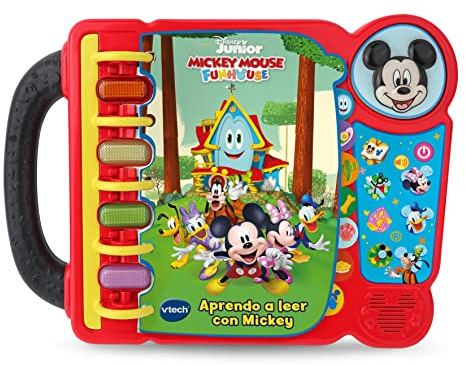 VTech - Aprendo a Leer con Mickey | Libro Interactivo | Juguete Educativo para niños +3 años | Versión ESP