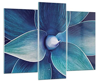 Moderno Quadro in Vetro 130x100 cm Stampe da Parete Botanica Fiori - 4972