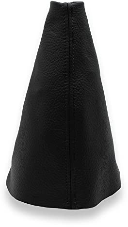 JPstraps - Funda Palanca de Cambios de Cuero Piel Natural Color Negro Compatible con Citroen C2 C3 (2002-2010)