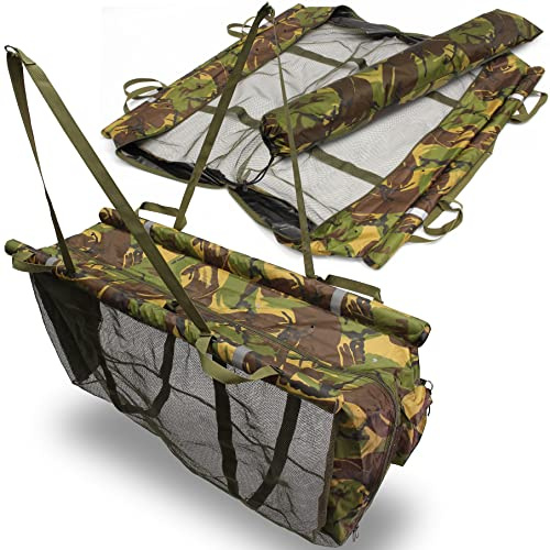 Next Generation Tackle DNA XPR Floating Weigh Sling Carp Fishing Retainer System With Case DPM Camo