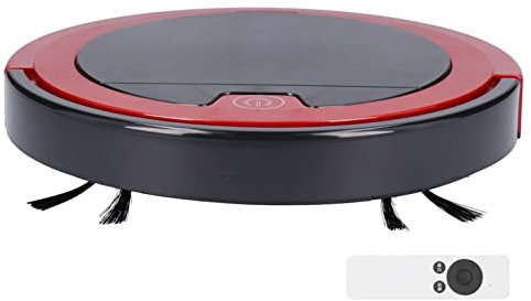 Robot Aspirapolvere, 2800 Pa Forte Aspirazione A Basso Rumore Robot Spazzatrice Ricaricabile USB Multifunzione con Telecomando, Autonomia 90 Minuti, per Tappeti Domestici Puliti