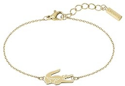 Lacoste Bracelet en Chaîne pour Femme Collection CROCODILE en Or Rose avec un Charm en forme de Crocodile - 2040048