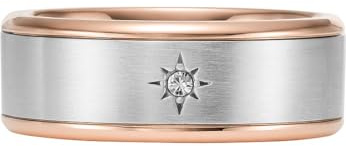 Fossil Herren-Edelstahlband Ringe