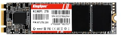 KingSpec SSD M.2 SATA III 2280 da 4 TB, non per slot NVMe | SATA3 6Gb/s, chiave B+M, fino a 550MB/s, unità a stato solido interne per aggiornamenti di computer portatili/desktop
