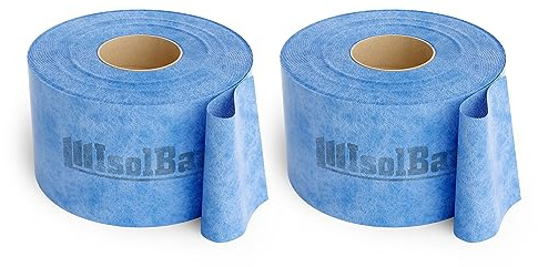 Isolbau Dichtband P3 Blau - 100 m Abdichtband Wasserdichtes Dichtungsband für Sanitär, Dusche, Bad und Fliesen, Balkon und Terrasse, Abdichtung für Innen- & Außenbereich - 120 mm