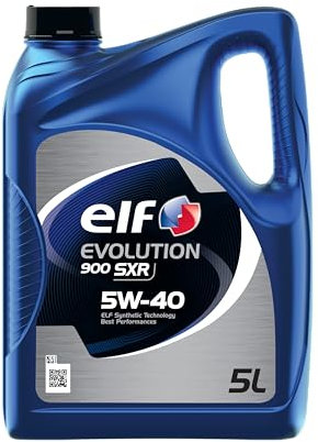 ELF Evolution 900 SXR 5W40 Engine Oil - ACEA A3/B4, API SN/CF Synthetic Technology MB 229.5 Motor Oil - 5L