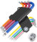 Anesty Torx Key Set 9pcs T10-T50 Security Tamperproof Torx L-Key Set Cr-V Steel Made, Colour Coded Long Torx Star Keys