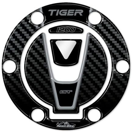 Resin Bike Motorcycle 3D Stickers Compatible with Triumph Tiger 1200 GT Pro 2022-2025. Bike Tank Cap Protection from Impact and Scratches. Sticker 3D Resin Gadget Moto