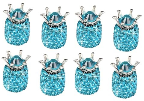 PACKOVE 8 Stück Autozubehör Radkappen Autozubehör Metallpolierkegel Ersatz Kopfhörerband Accesorios para Autozubehör Autoreifen Luftkappe Autoreifenabdeckung