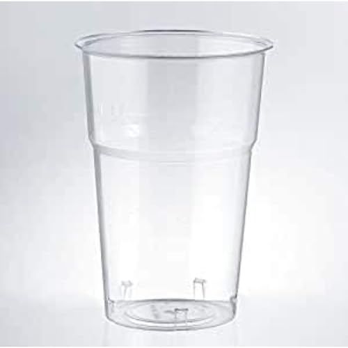 Generico 40/160 Bicchieri Plastica | Bicchieri MAX KRISTALL ISAP DA 575 CC Bevande Finger Food per BIRRA ESTATE Feste Compleanni Matrimoni Picnic (160 pezzi)