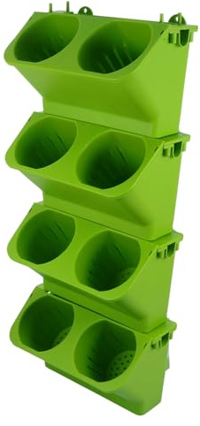 YARNOW 4piezas Jardinera De Pared Autorriego Macetas Verticales para Plantas De Interior y Exterior