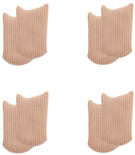 8Pcs Breathable Toe Protectors Closed Soft Fabric Sleeve Protectors Provide Relief Toe Caps Closed Toe for Corns Blisters Calluses Protect