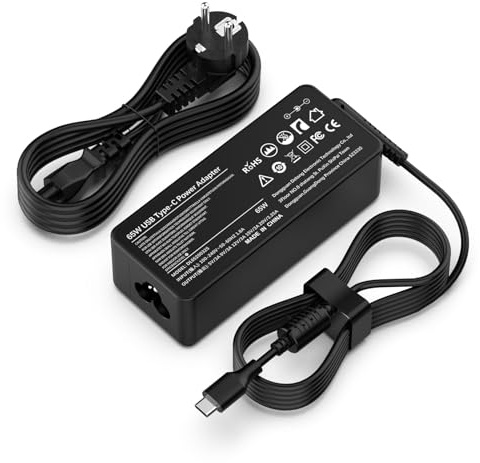 65W USB C Netzteil Laptop Ladekabel für HP Elitebook X360 830 840 1030 1020 1040, Chromebook X360, Spectre X360, ProBook X360, Pavilion x2, Envy X360, Type-C Universal Ladegerät Adapter
