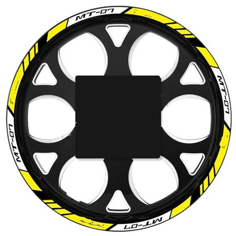 Moto Llantas Para Ya&maha Para MT07 Para MT-07 Para Mt 07 Adhesivo Reflectante Rueda Motocicleta Calcomanías Buje Cinta Decorativa Franja Llanta Resistente Al Agua Moto Scooter Pegatinas