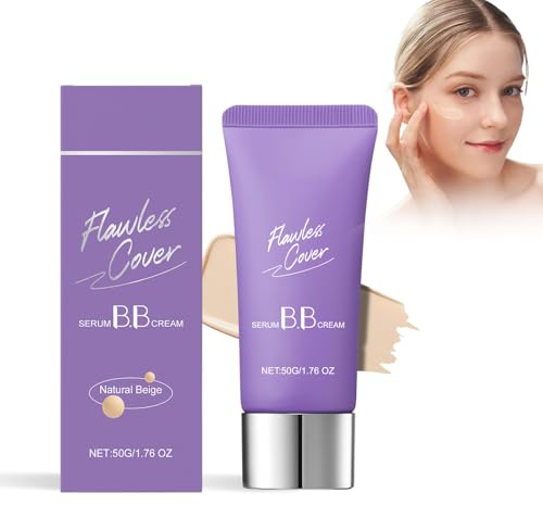 Siero BB Cream - Idratante Viso Con Tinta, Fondotinta Leggero, Crema Viso Idratante E Coprente | Formula Leggera per Un Effetto Pelle Perfetta | 50g | BB Cream Con Siero Luminoso (Colore Naturale)