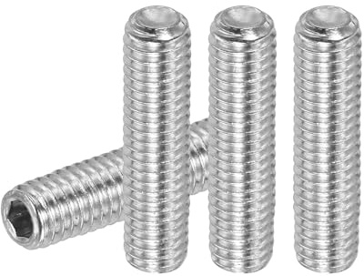 PATIKIL 20 Pezzi Viti Senza Testa Esagonale, M6x25mm Bullone Viti di Arresto Acciaio Inossidabile 304 Viti Esagono Incassato per Riparazione di Maniglie Porte Apparecchi di Illuminazione