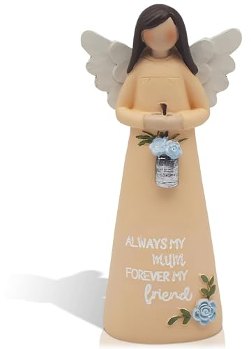 The Leonardo Collection Mother's Day Love & Affection Angel Cream For Home & Office | Home Decor Ornaments Gift For Women & Men | Beautiful For Indoor & Outdoor | Living Room Decor Ornaments