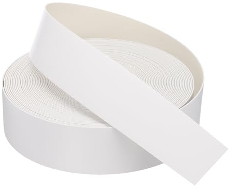 QUARKZMAN Bordo Bianco 50 ft x 1-3/4 pollici Nastro in Compensato Pre-incollato Flessibile con Adesivo Termofusibile per il Restauro di Mobili