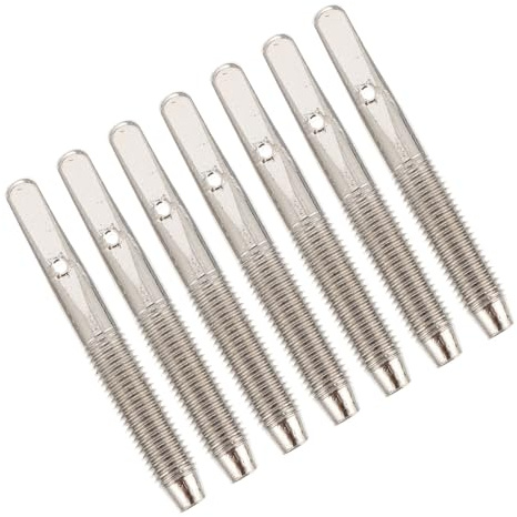 7 Stück Metall Saitenstifte für Harfe und Guzheng in Silber | Ersatzteile für Zither, Zubehör mit Stiftaufnahme, Kompakte Ausführung für Saitenhalter und Montage