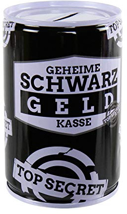 Roomando Spardose Schwarzgeldkasse Metall