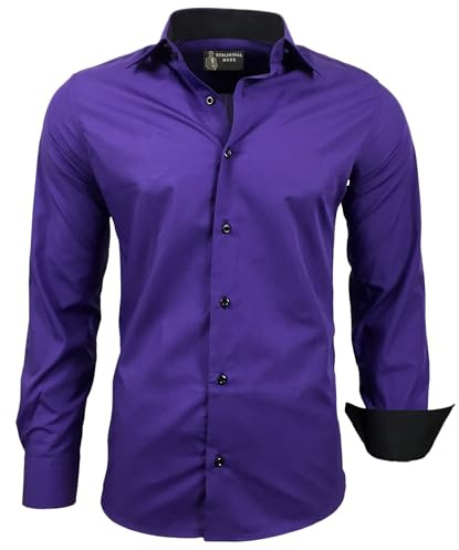 Subliminal Mode Chemise Homme Manches Longues | Coupe Classique | Confortable et Facile à Entretenir | Idéale pour Le Bureau et Sorties Décontractées