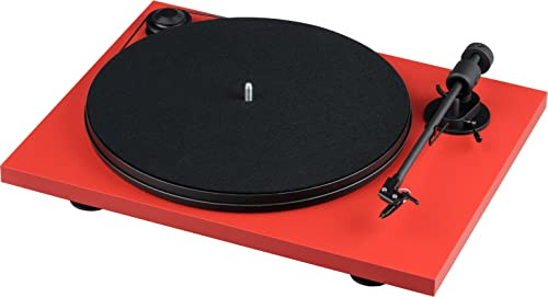 Pro-Ject Primary E, Platine Vinyle Audiophile Plug & Play (Rouge)