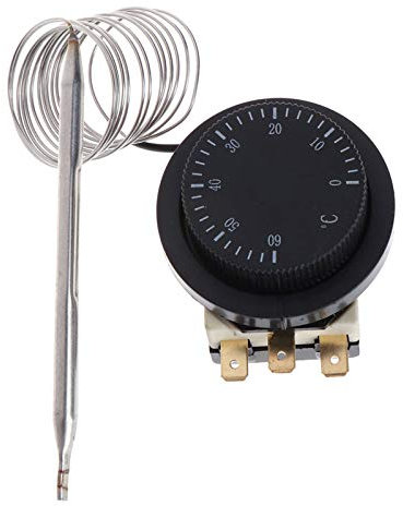 WOWOWO 250V / 380V 16A 0-60 ℃ Interruttore di Controllo della Temperatura Capillare termostato Controllato